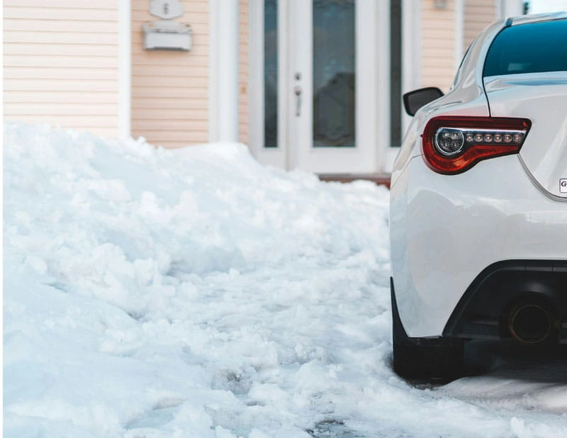 icy driveway needs deicer