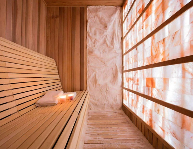 salt room for halotherapy relaxation