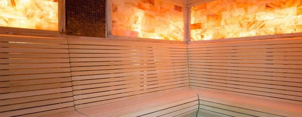 salt room in a spa wellness center