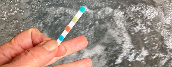 test strip for pool or spa water