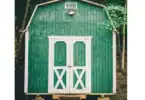 shed for storing pool salt outside