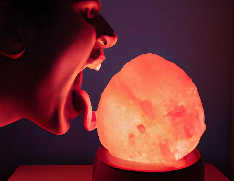 should you lick a salt lamp