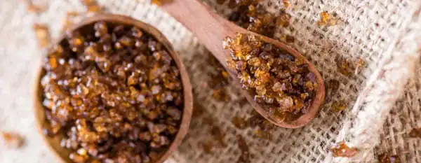 homemade smoked salt on spoon