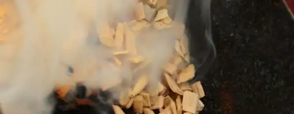 wood used to smoke salt wood chips in smoker