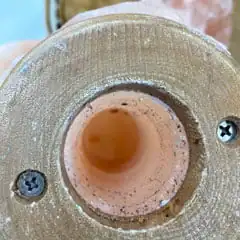 replacing a salt lamp bulb cavity