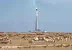 molten salt energy plant exhaust tower