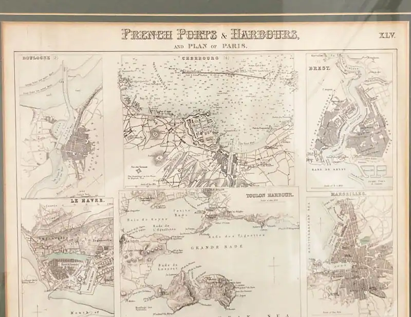 history of salt French ports harbours map