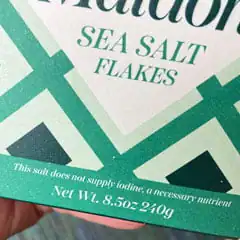 sea salt flakes labeled non-iodized does not supply iodine
